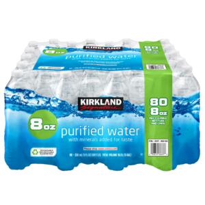 Kirkland Signature Purified Drinking Water, 8 fl oz, 80 ct-SAMDAY1