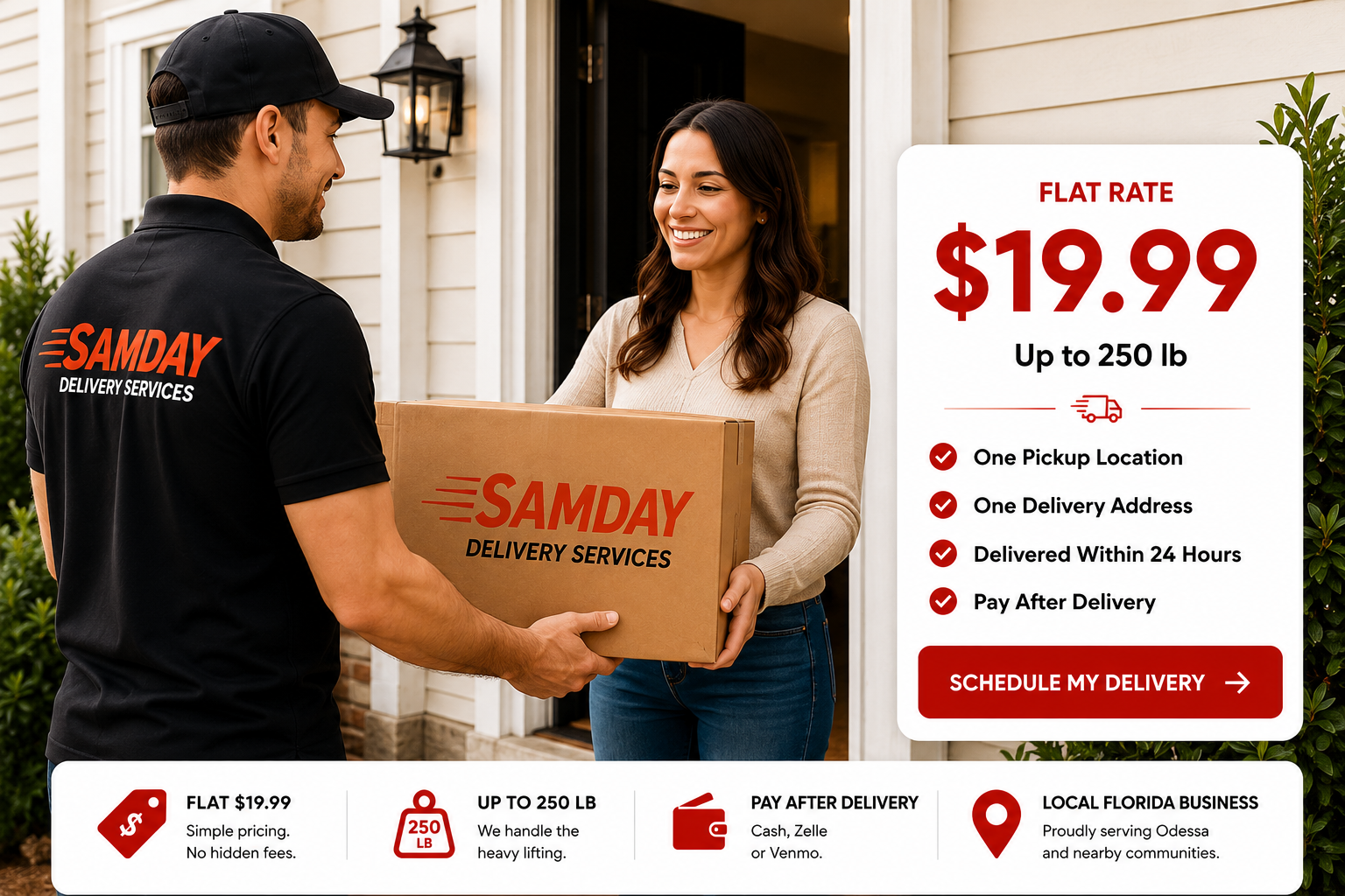 SAMDAY Flat Rate